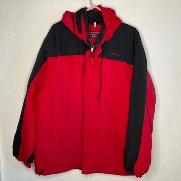 VTG L.L. Bean Parka Insulated Hooded Full Zip Outdoor Winter Jacket Men Size XL - Picture 1 of 12